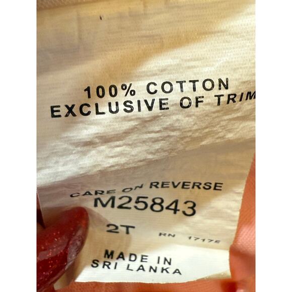 Bonnie Jean Pink Floral Embroidered Sleeveless Cotton Dress Toddler 2T Girl - Picture 8 of 9